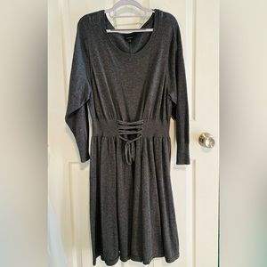 Torrid knit gray sweater dress